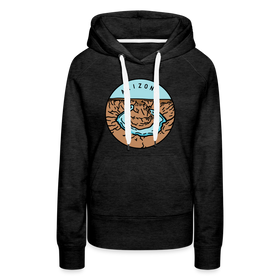 Premium Women's Arizona Hoodie - charcoal grey