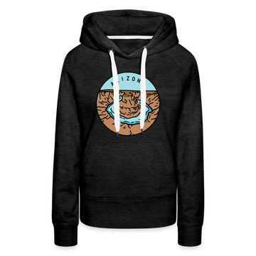 Premium Women's Arizona Hoodie - charcoal grey
