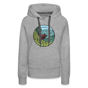 Premium Women's Arkansas Hoodie - heather grey