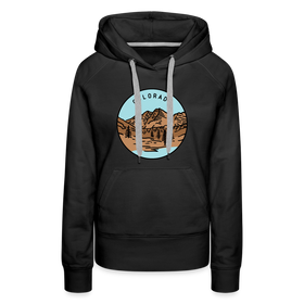 Premium Women's Colorado Hoodie - black
