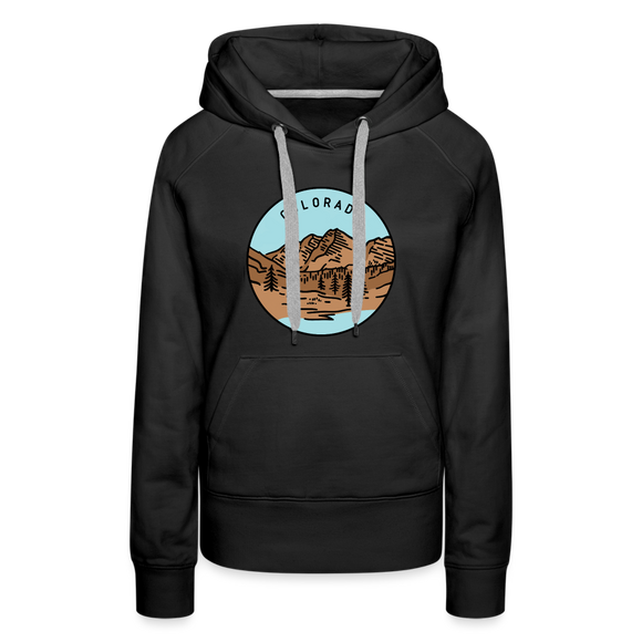 Premium Women's Colorado Hoodie - black