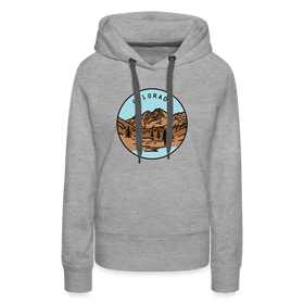 Premium Women's Colorado Hoodie - heather grey