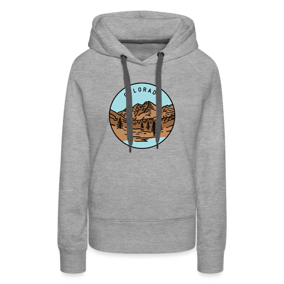 Premium Women's Colorado Hoodie - heather grey