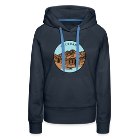 Premium Women's Colorado Hoodie - navy