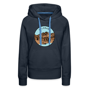 Premium Women's Colorado Hoodie - navy