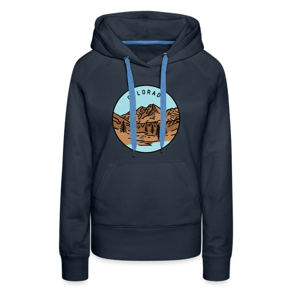 Premium Women's Colorado Hoodie - navy