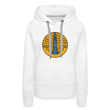 Premium Women's Delaware Hoodie - white