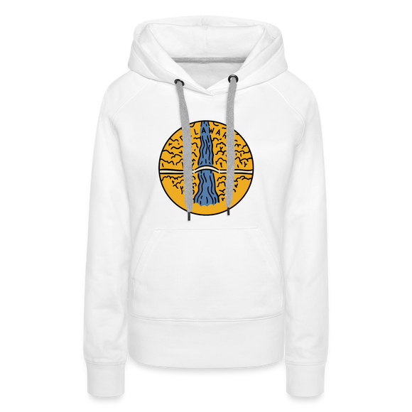 Premium Women's Delaware Hoodie - white
