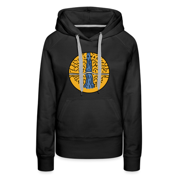 Premium Women's Delaware Hoodie - black