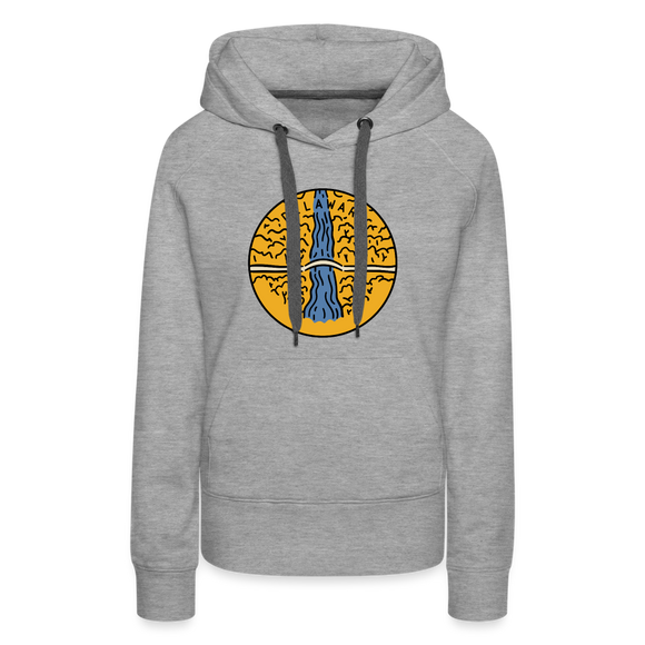 Premium Women's Delaware Hoodie - heather grey