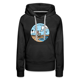 Premium Women's California Hoodie - black