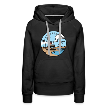 Premium Women's California Hoodie - black