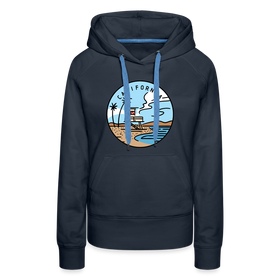 Premium Women's California Hoodie - navy