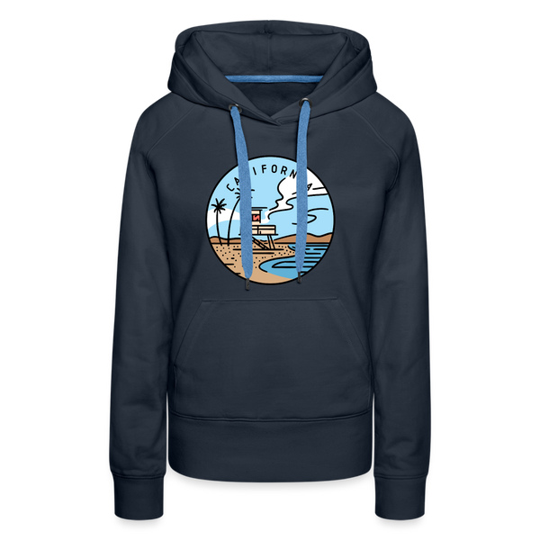 Premium Women's California Hoodie - navy