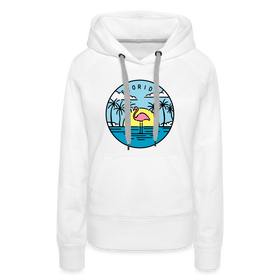 Premium Women's Florida Hoodie - white