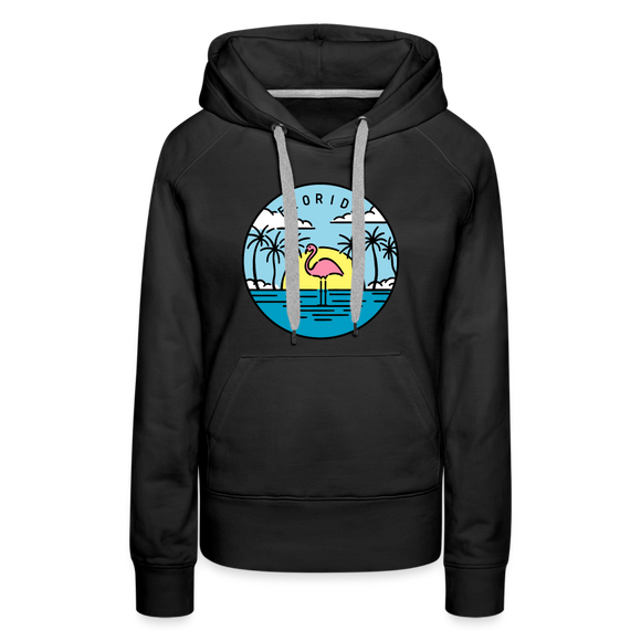 Premium Women's Florida Hoodie - black