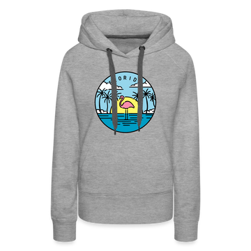 Premium Women's Florida Hoodie - heather grey