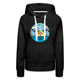Premium Women's Florida Hoodie - charcoal grey
