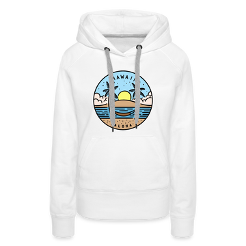 Premium Women's Hawaii Hoodie - white