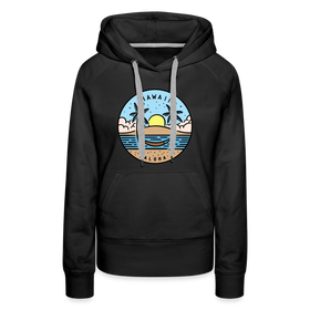 Premium Women's Hawaii Hoodie - black