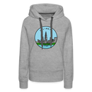 Premium Women's Illinois Hoodie - heather grey