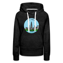 Premium Women's Illinois Hoodie - charcoal grey
