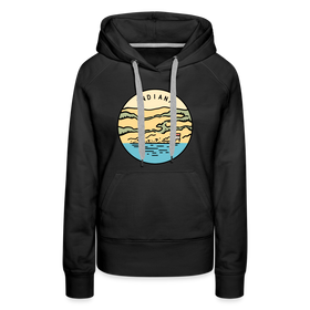 Premium Women's Indiana Hoodie - black