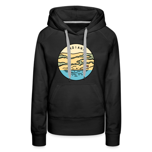 Premium Women's Indiana Hoodie - black