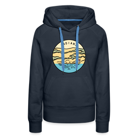 Premium Women's Indiana Hoodie - navy