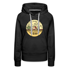 Premium Women's Iowa Hoodie - black