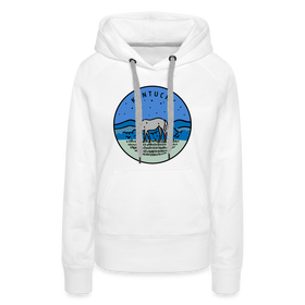 Premium Women's Kentucky Hoodie - white