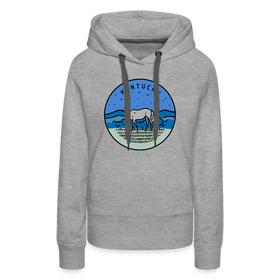 Premium Women's Kentucky Hoodie - heather grey