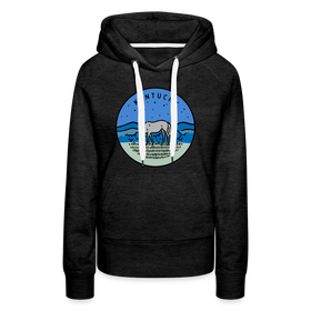 Premium Women's Kentucky Hoodie - charcoal grey