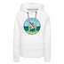 Premium Women's Louisiana Hoodie - white