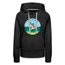 Premium Women's Louisiana Hoodie - black