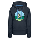 Premium Women's Louisiana Hoodie - navy