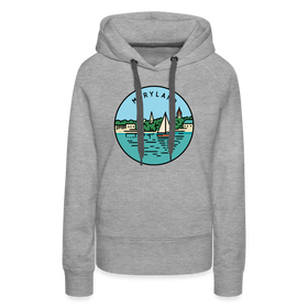 Premium Women's Maryland Hoodie - heather grey