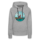 Premium Women's Massachusetts Hoodie - heather grey