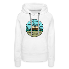 Premium Women's Nebraska Hoodie - white