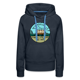 Premium Women's Nebraska Hoodie - navy