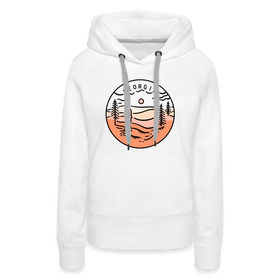Premium Women's Georgia Hoodie - white