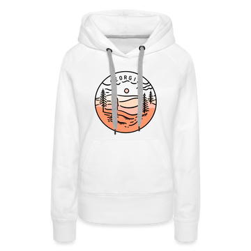 Premium Women's Georgia Hoodie - white