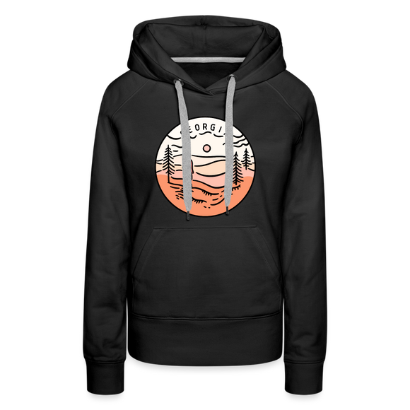 Premium Women's Georgia Hoodie - black