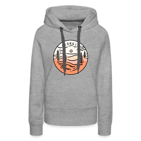 Premium Women's Georgia Hoodie - heather grey