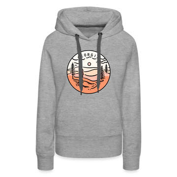 Premium Women's Georgia Hoodie - heather grey