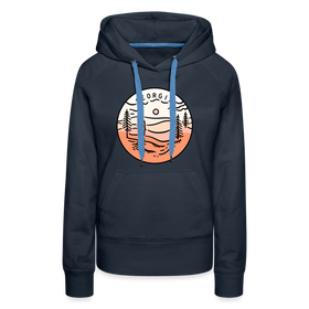 Premium Women's Georgia Hoodie - navy