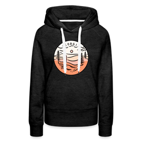 Premium Women's Georgia Hoodie - charcoal grey