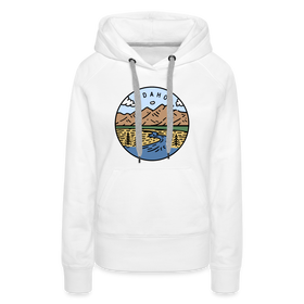 Premium Women's Idaho Hoodie - white