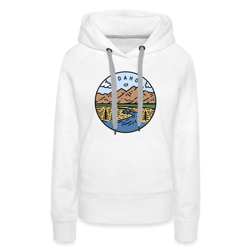 Premium Women's Idaho Hoodie - white