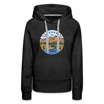 Premium Women's Idaho Hoodie - black